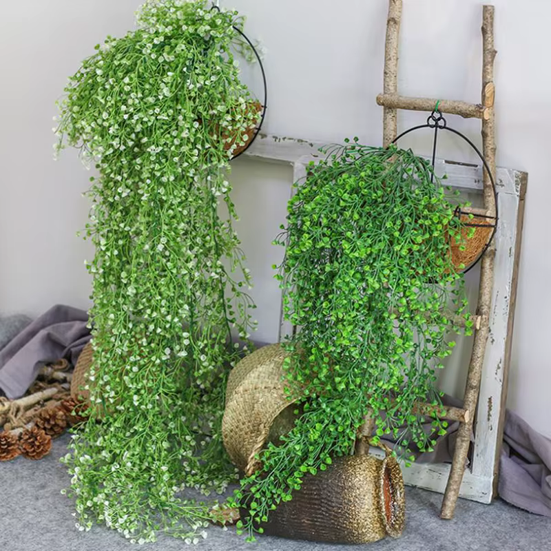 Plantes Artificielles de Vignes et Fleurs pour Décoration Murale