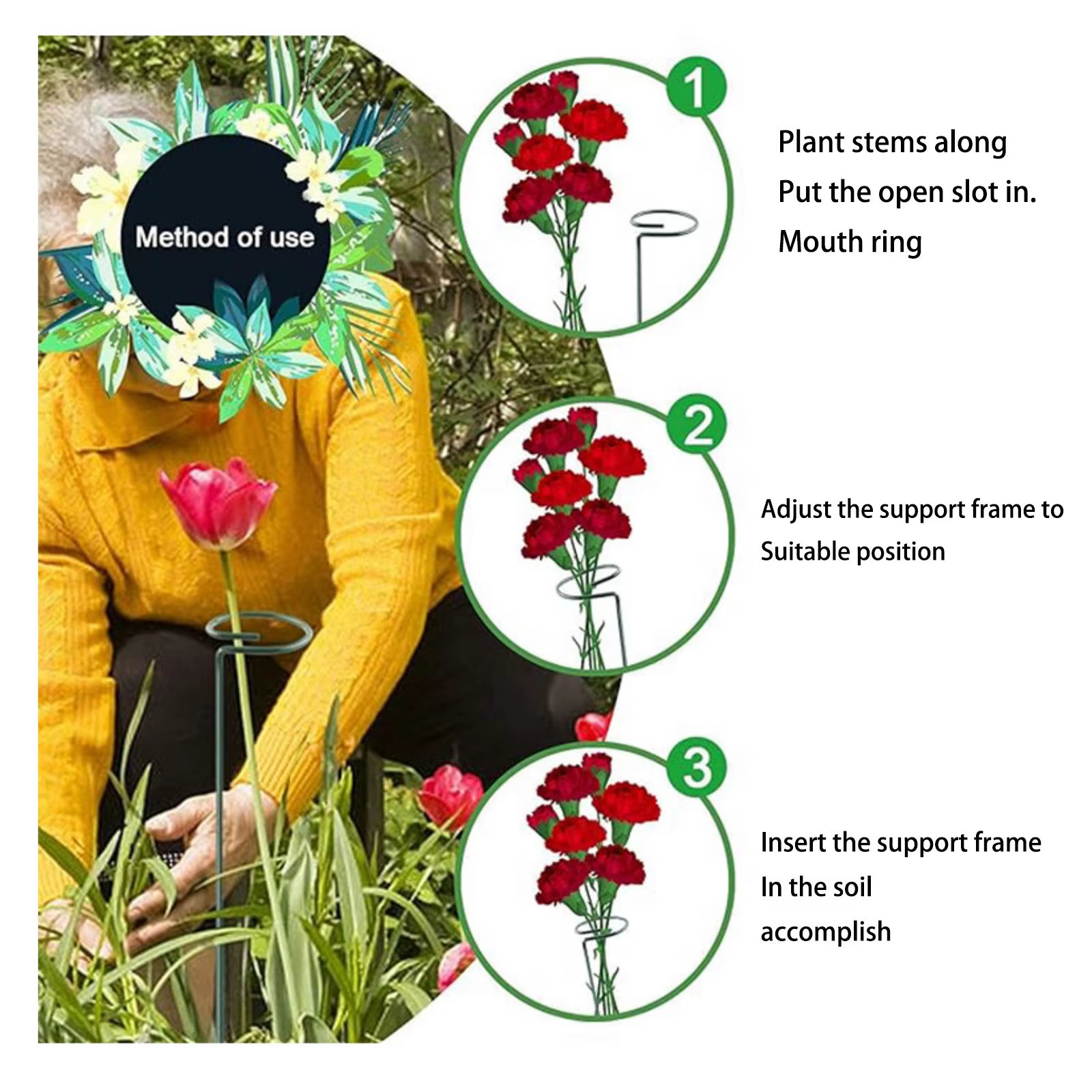 Poteau droit pour plantes et Support d'escalade en spirale