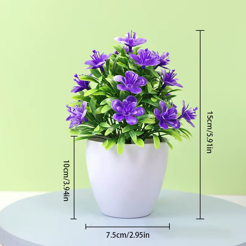 Fleurs artificielles à cinq feuilles de prune