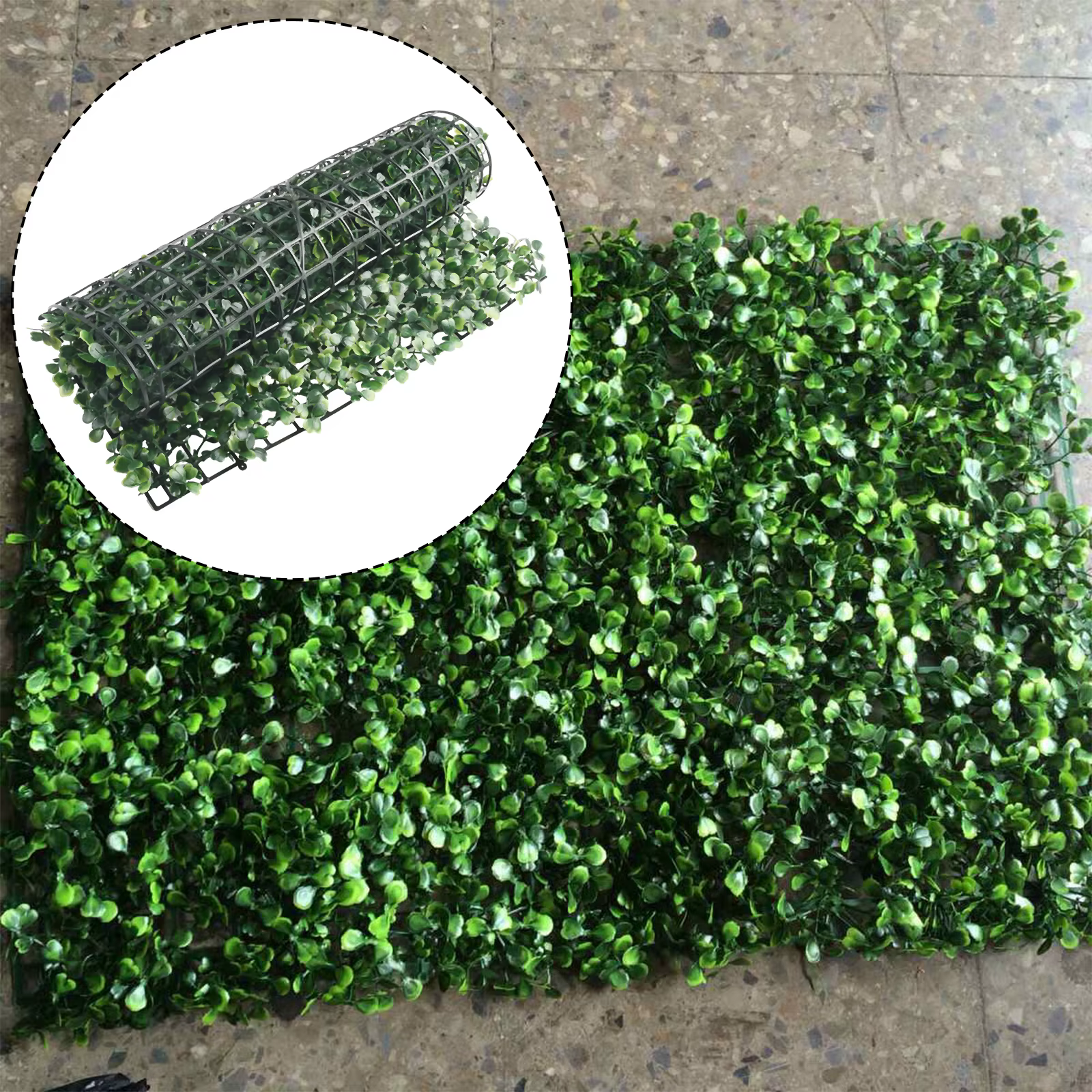 Pelouse Artificielle en Polymère pour Simulation de Fausse Plante