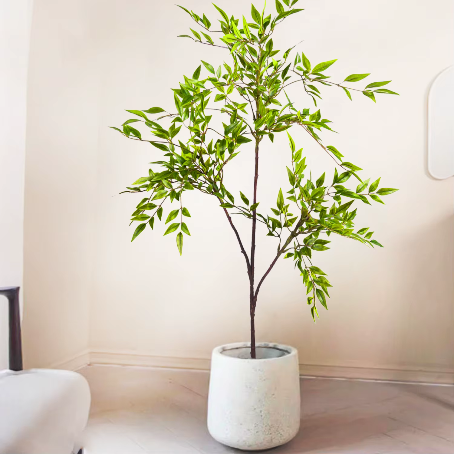 77-135 cm (53, 1 pouces) feuille de violon artificielle plante de figue de Ficus pour cour extérieure jardin balcon