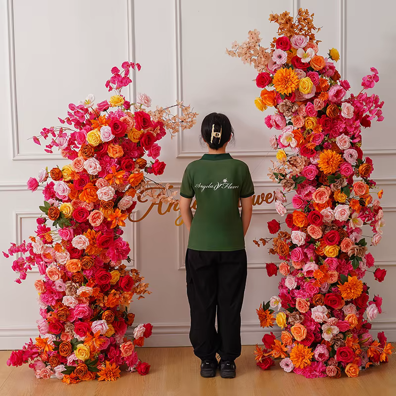 Nucleorner de fleur de pivoine rose orange