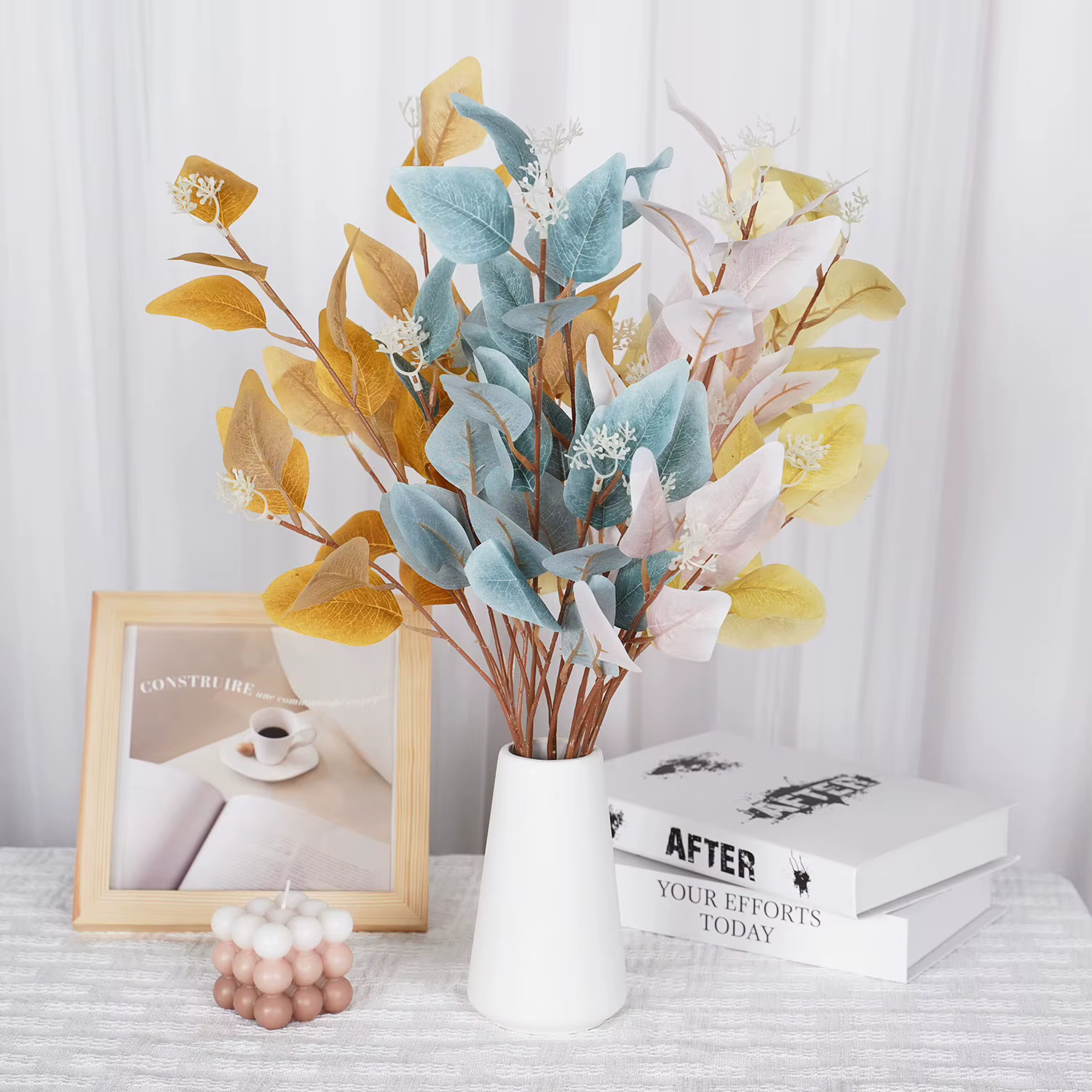 Plante artificielle longue branche d'eucalyptus