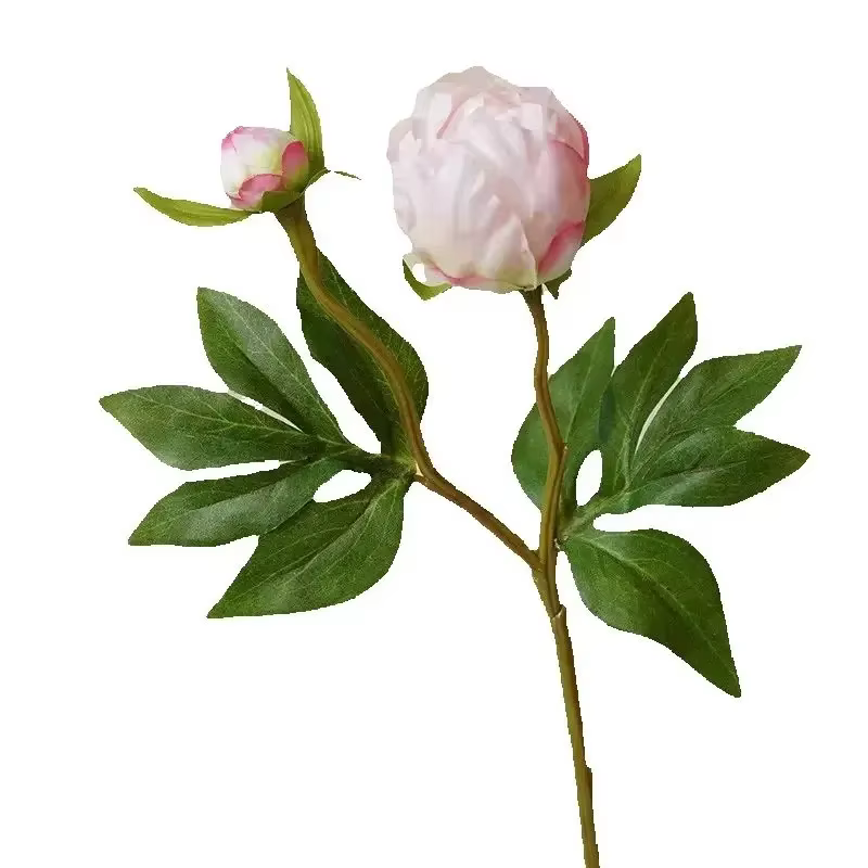 Lot de 10 fausses pivoines à 2 têtes