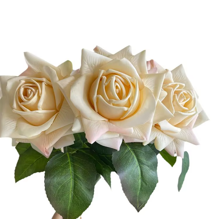 Bouquet de roses artificielles Premium Real Touch hydratantes