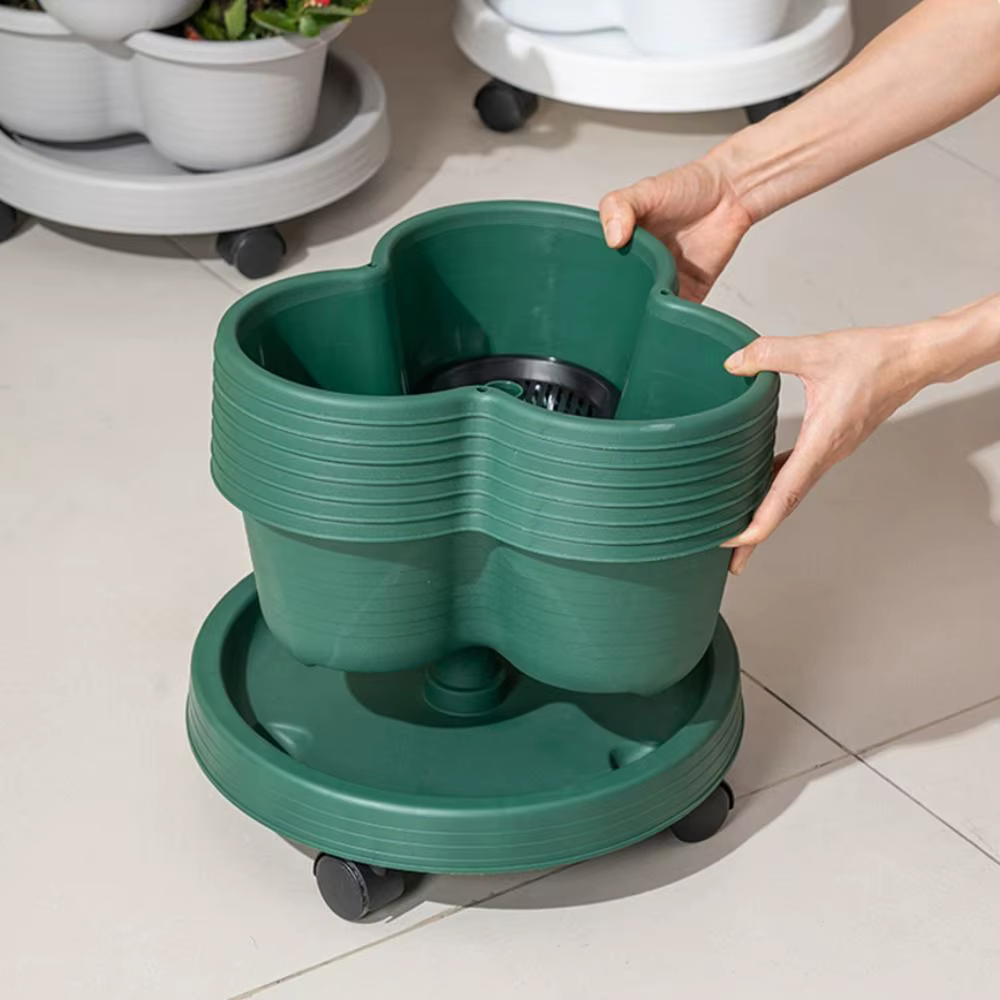 Nouveau pot de fleurs vertical empilable