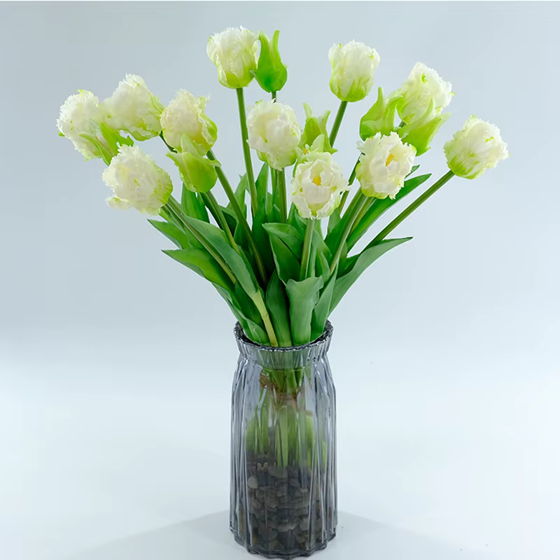 Bouquet de Fleurs Artificielles en Silicone pour Décoration de Maison