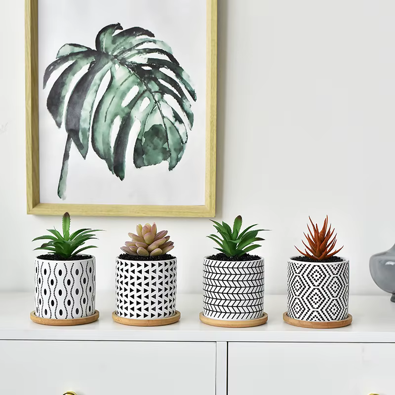 Pots de fleurs en céramique