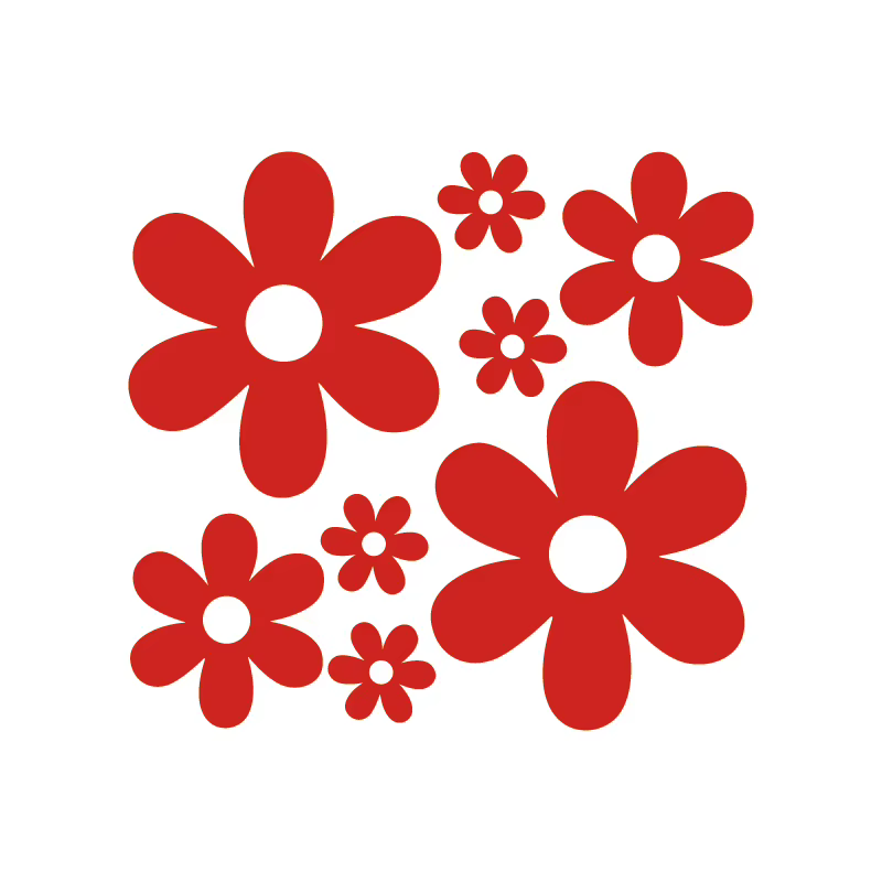 Autocollant de voiture fleur belle pour fenêtre de voiture, décoration de carrosserie, Automobiles, motos, accessoires extérieurs, décalcomanies en vinyle