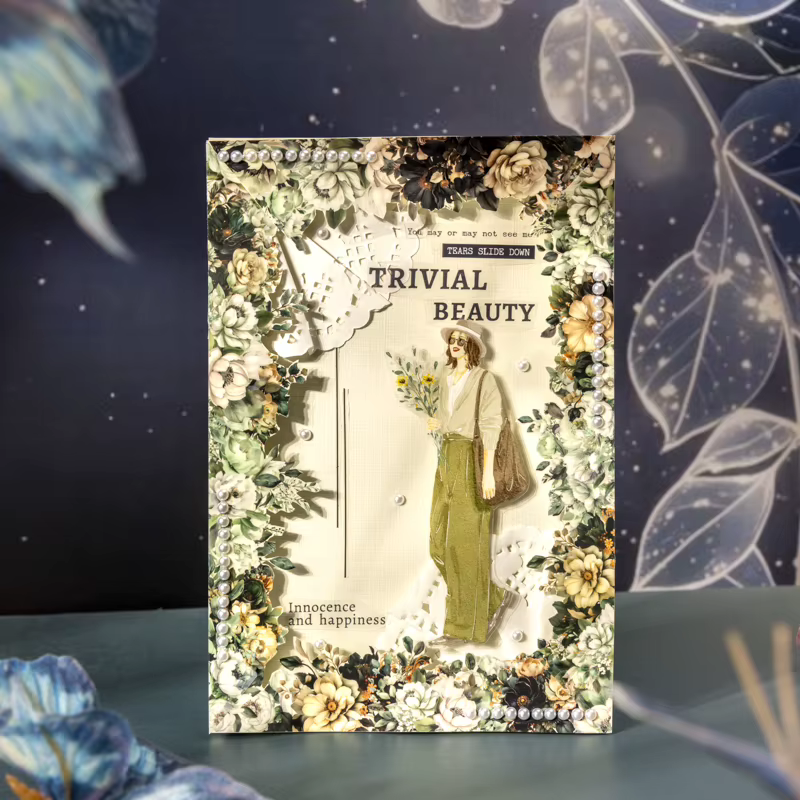 Bande de fleurs floraison dans la nuit sombre