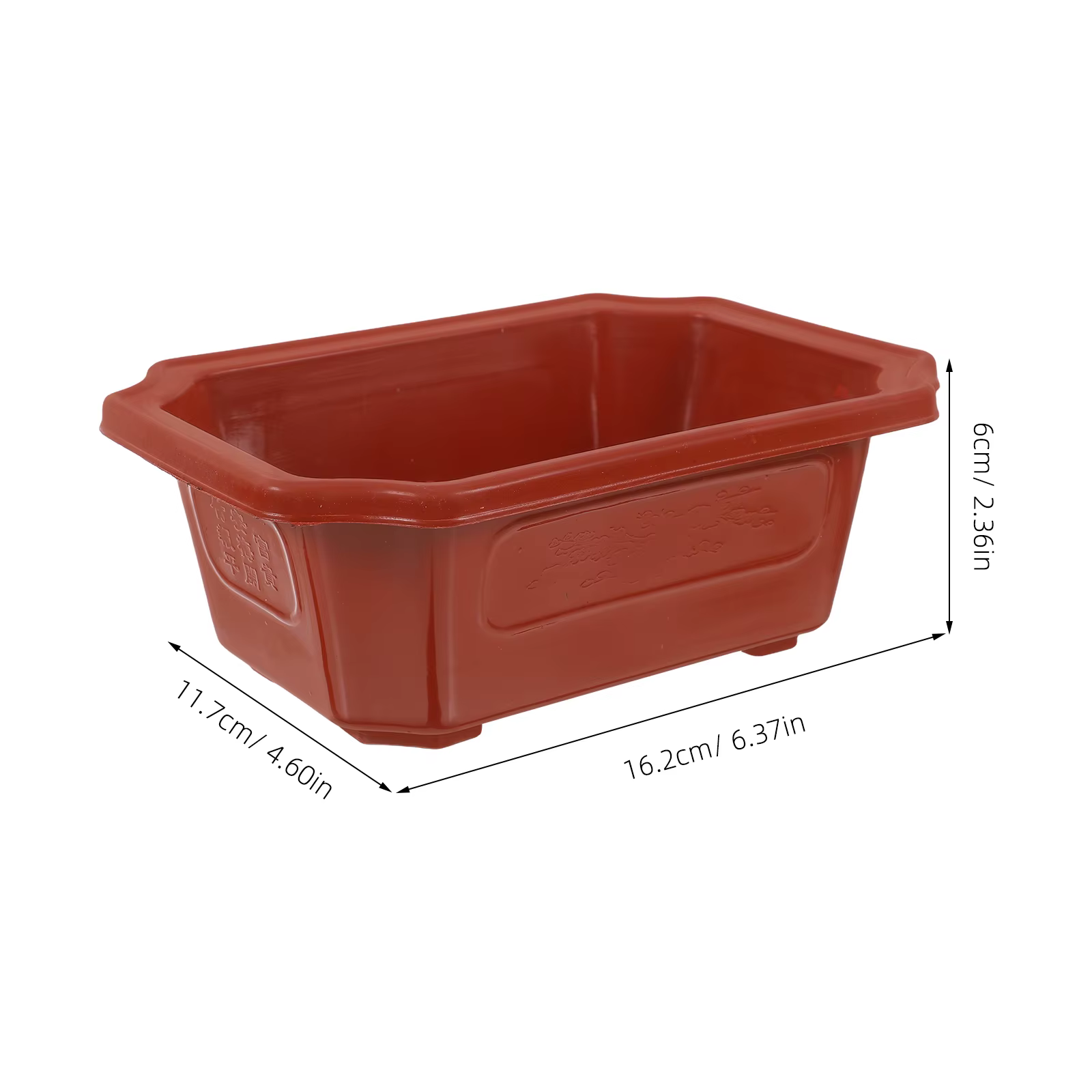 Pot de fleurs carré, 10 pièces
