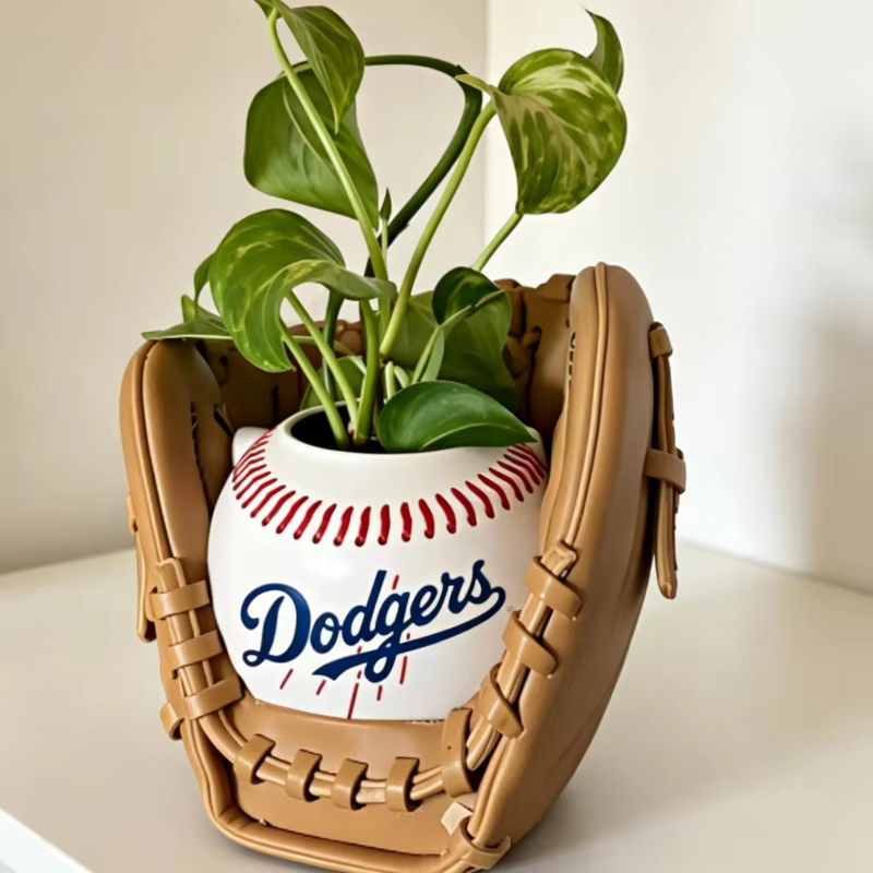 Pot de fleurs en forme de balle de baseball, 1 pièce, décoration de pot de fleurs sphérique pour jardin extérieur, statue de bureau, décoration de salon, chambre à coucher, balcon, excellent article c