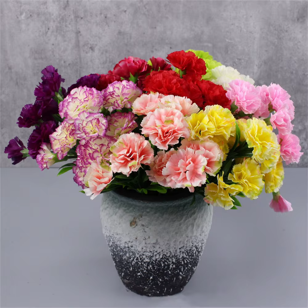 Bouquet de Œillets Artificiels en Soie pour la Fête des Mères