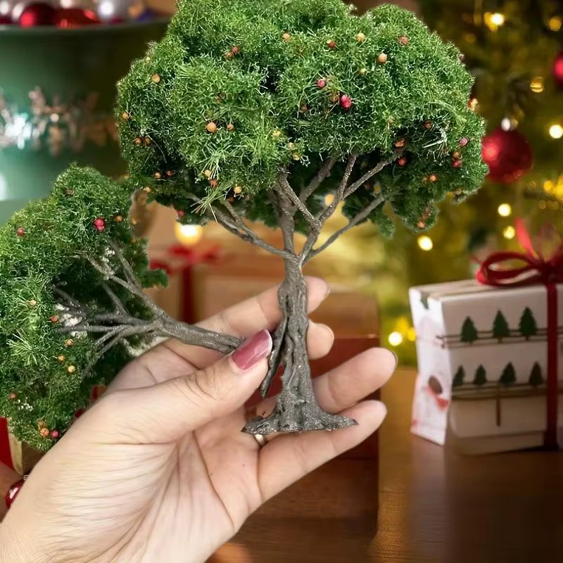 Arbres-fruits miniatures détaillés DIY pour aménagement de modèles