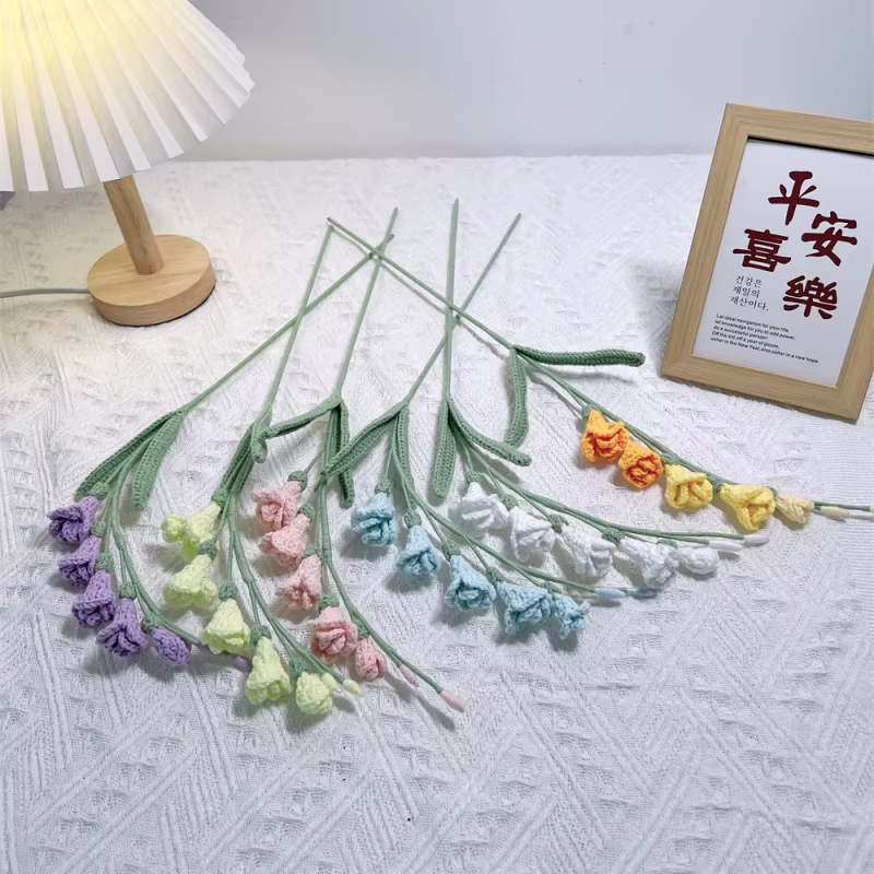 Bouquet de fleurs en fil fini à plusieurs têtes