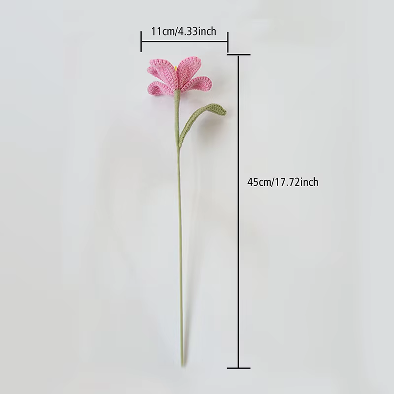 Fleurs artificielles tissées à la main