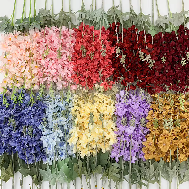 Branche de Fleurs Artificielles Delphinium Enge