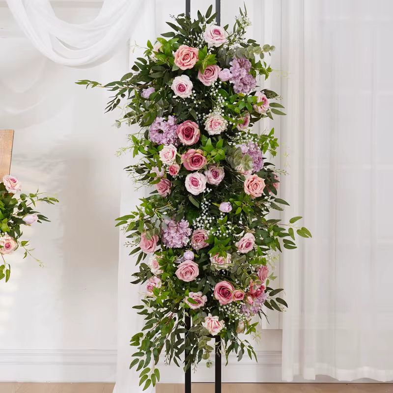 Arrangement de fleurs d'angle suspendu