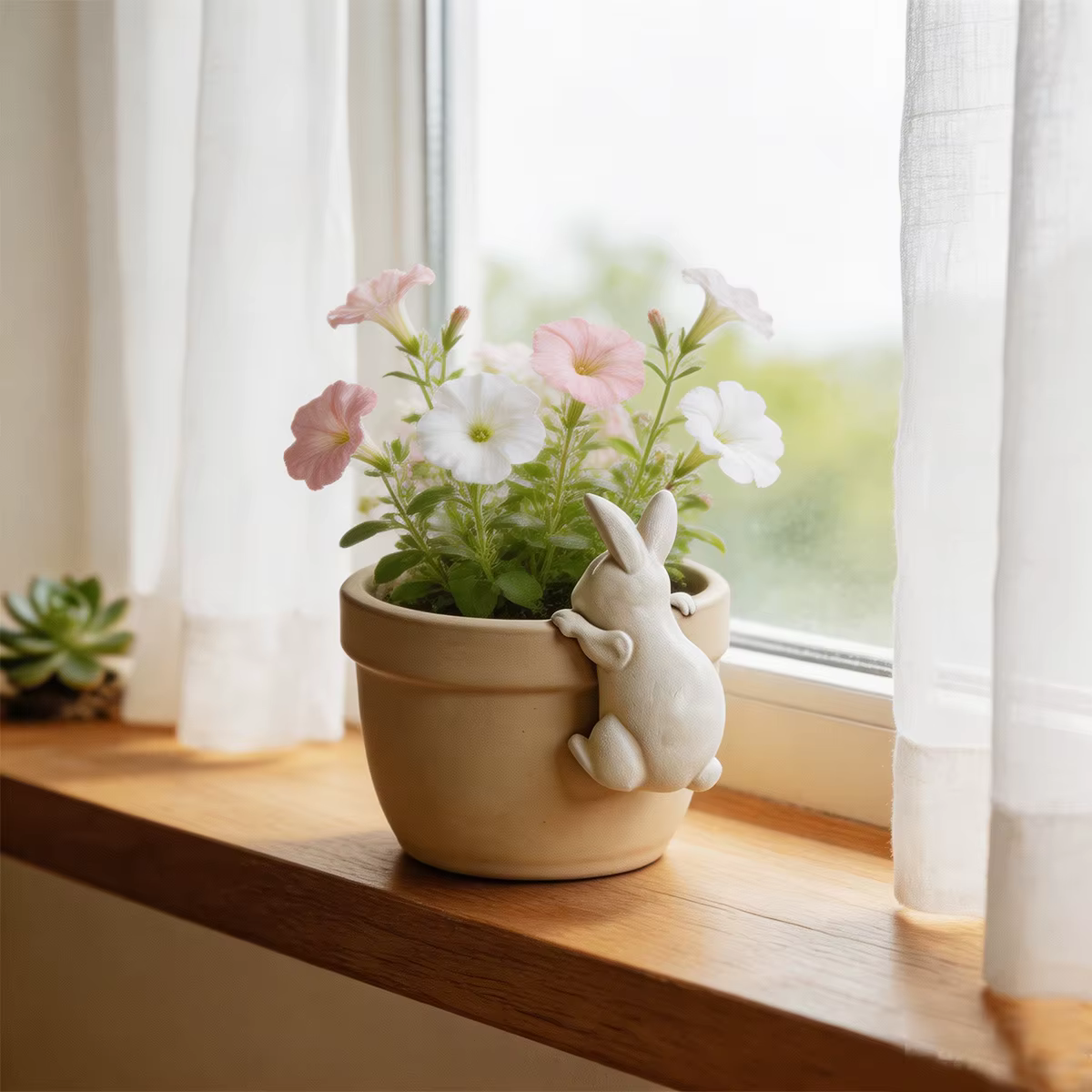 1 pièce de décoration de pot de fleurs en résine