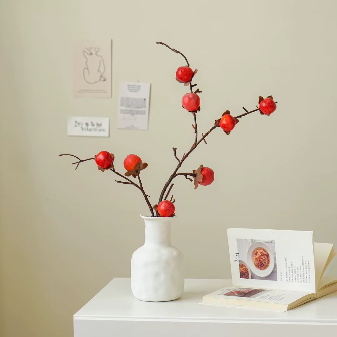 Simulation de 8 petits fruits de kaki