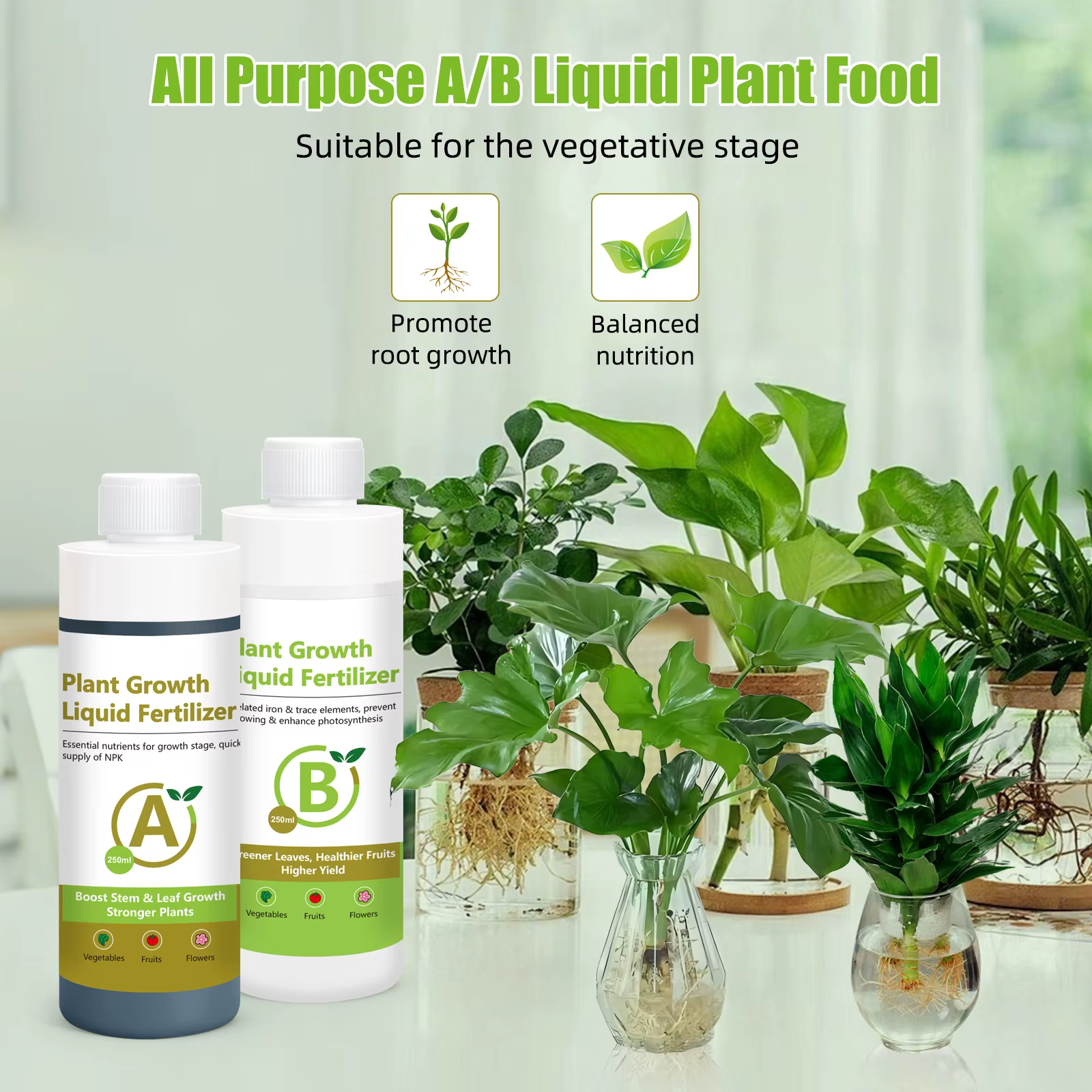 Solution nutritive hydroponique A B