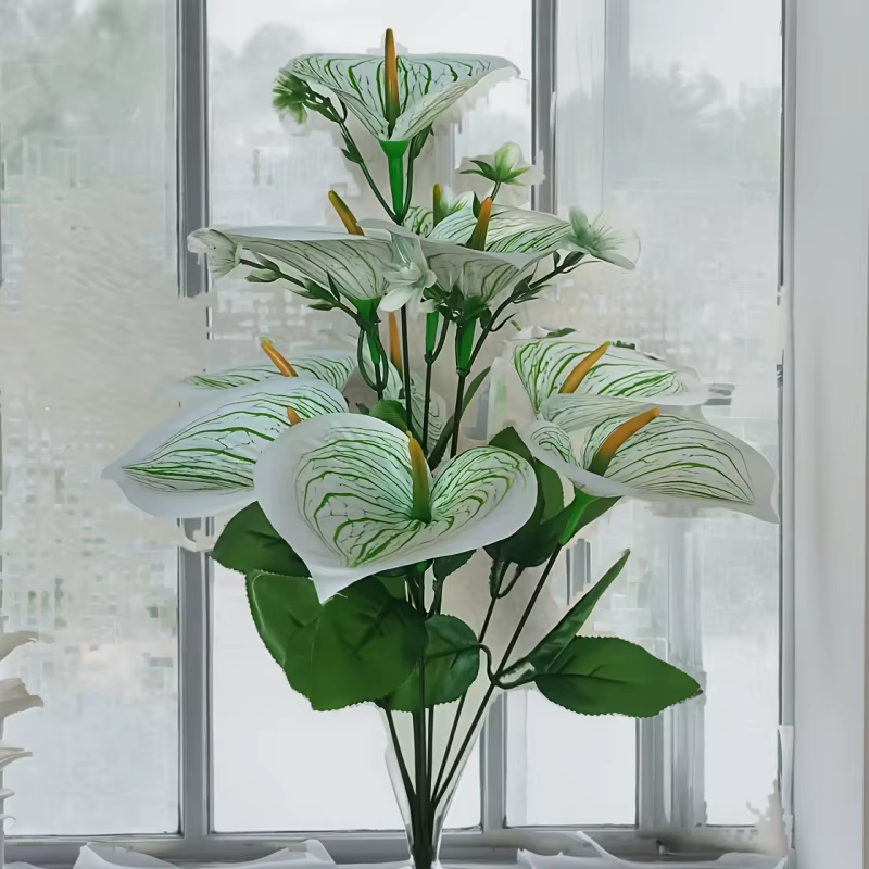 1 bouquet de 10 lys calla aux couleurs vives