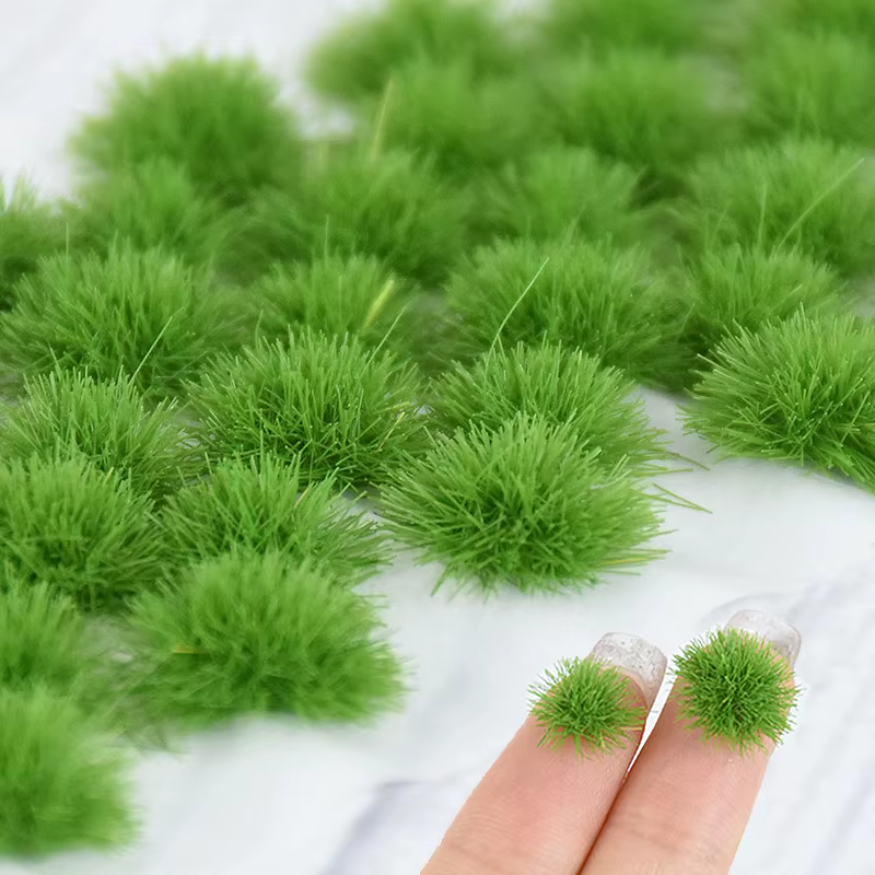 Simulation de mousse artificielle verte