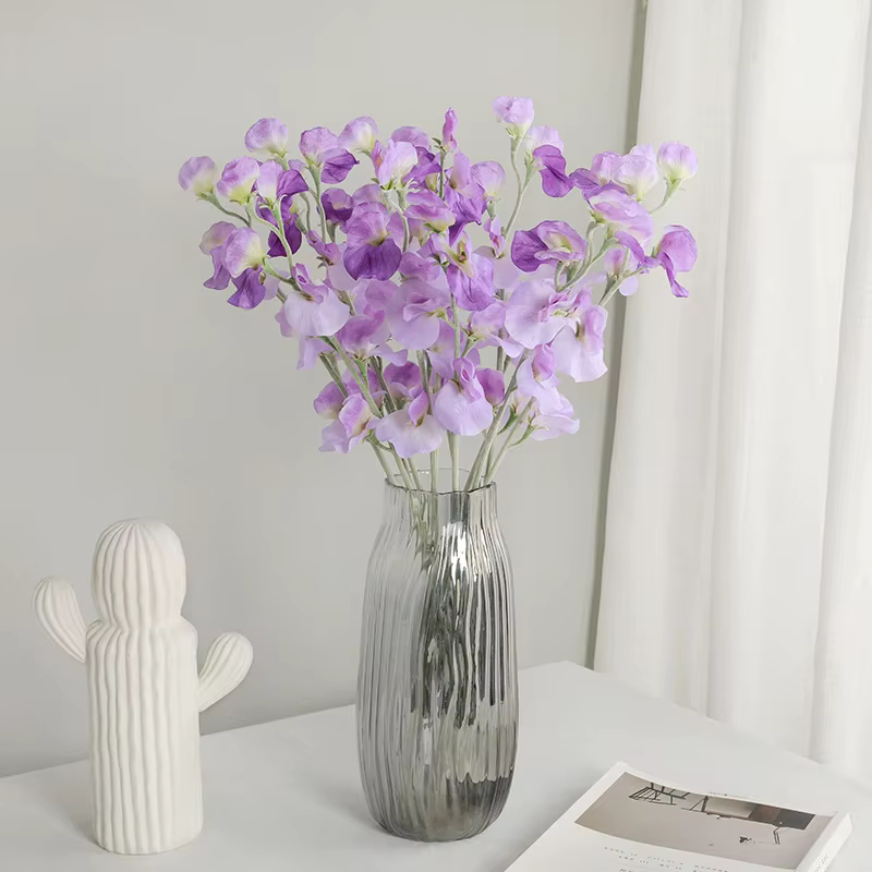 Fleurs artificielles de fleur de pois de Simulation