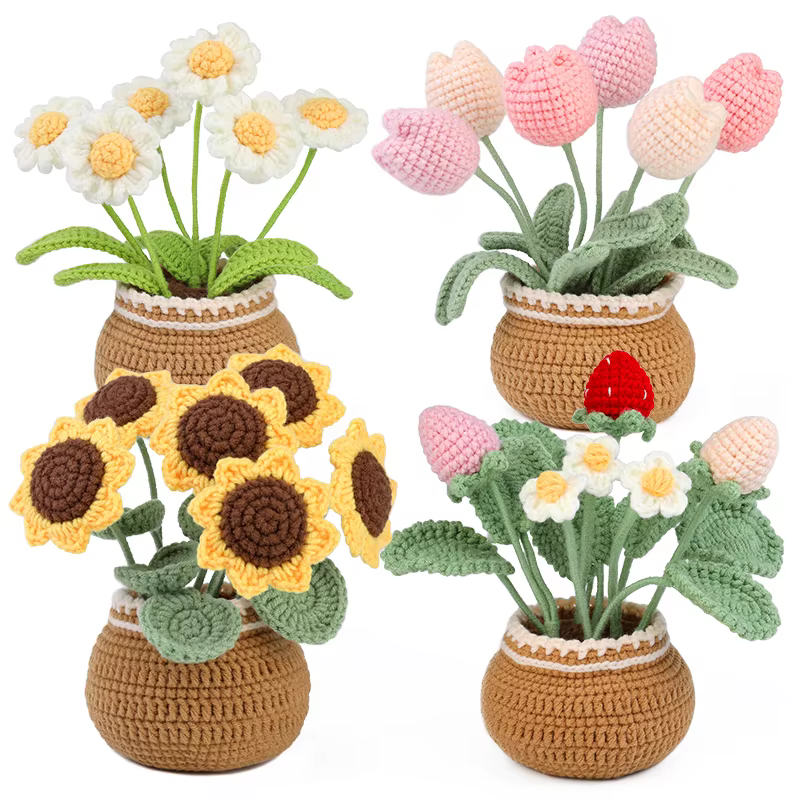 KRABALL – Kit de fleurs au Crochet pour débutants