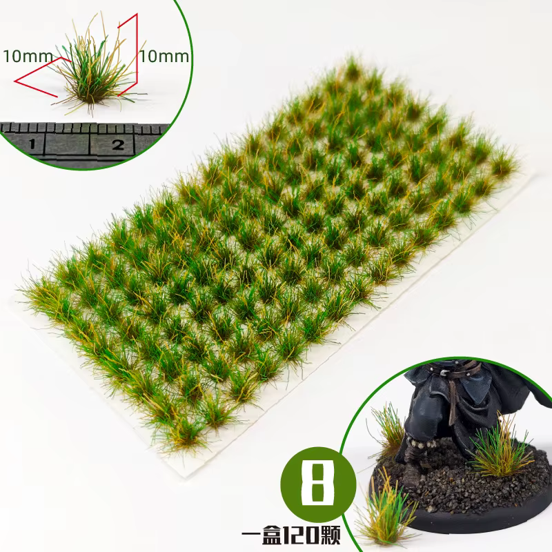 Modèle d'herbe à fleurs miniatures