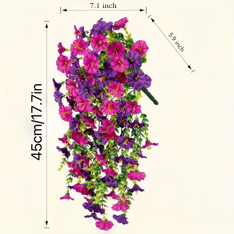 Fleurs artificielles suspendues 75CM