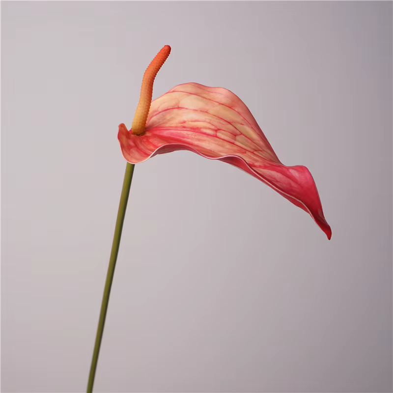 Fleur de palmier artificielle en Latex Anthurium