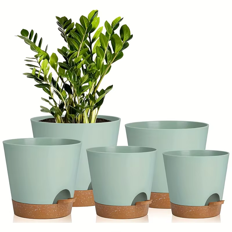 Pots de plantes d'intérieur à arrosage automatique