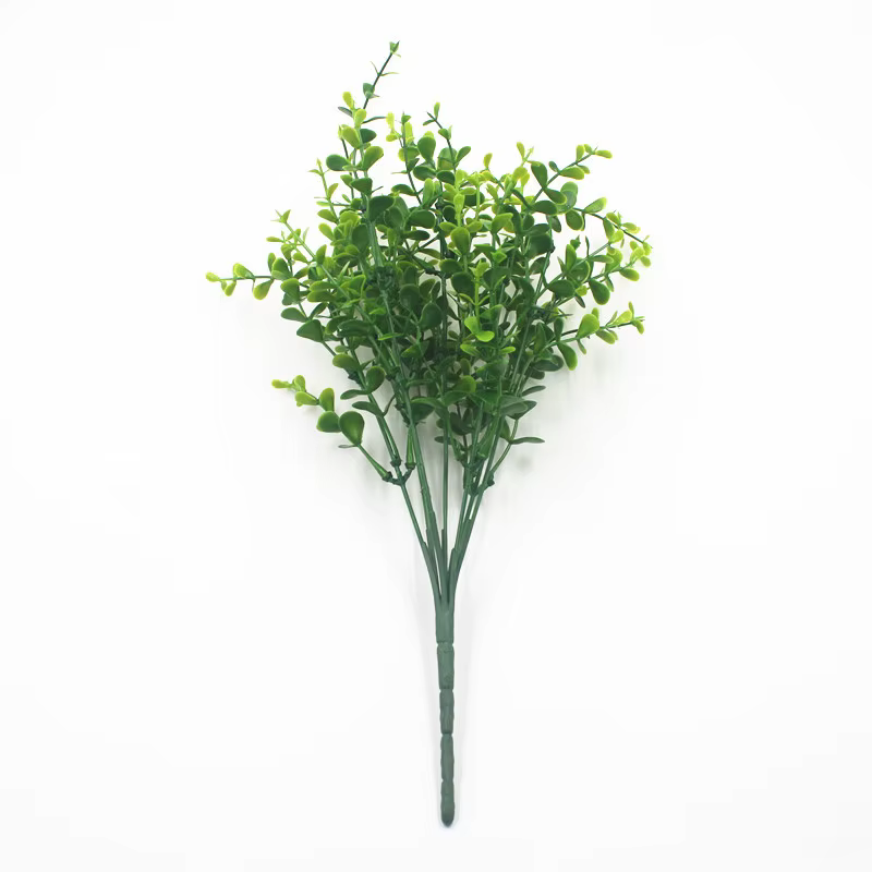 Plantes artificielles vertes à 7 Branches