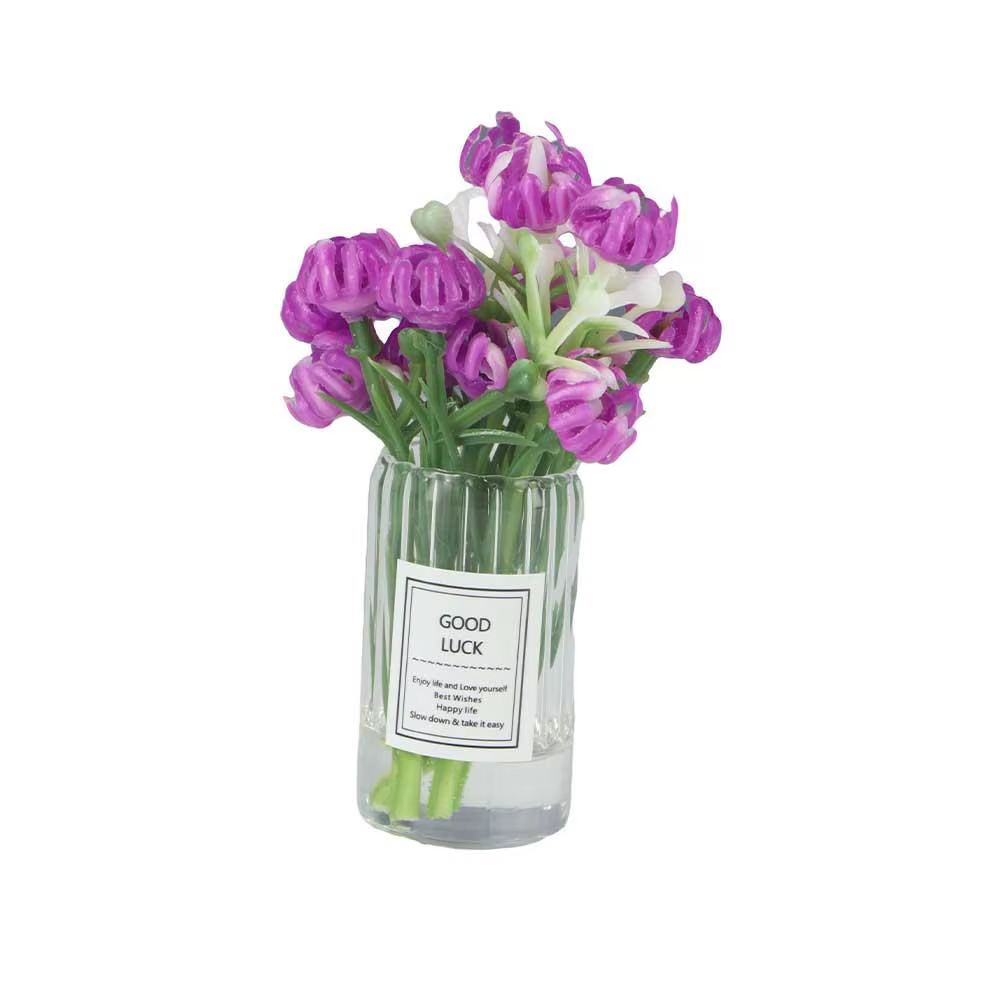 Pot d'arrangement Vase de fleurs séchées 1:12 maison de poupée Miniature Simulation plantes en Pot accessoires