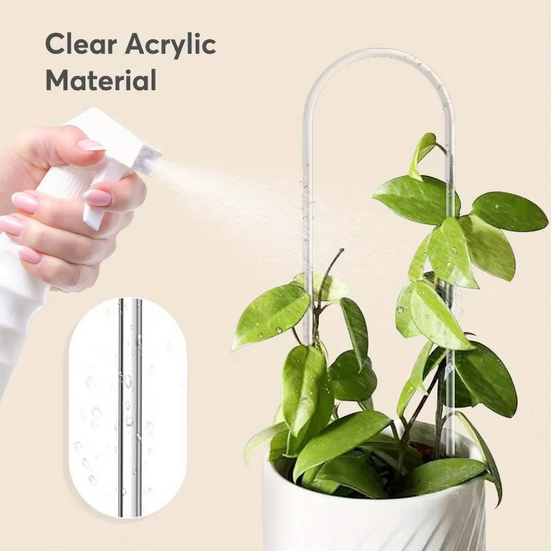 Support de plante en acrylique en forme de U de qualité supérieure