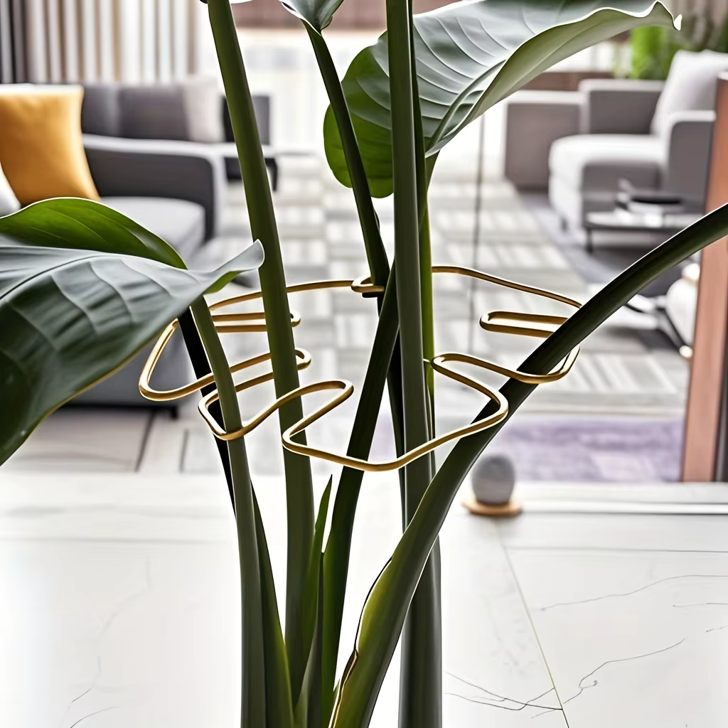 Système de support robuste pour Monstera - Structure de jardin en métal pour plantes grimpantes