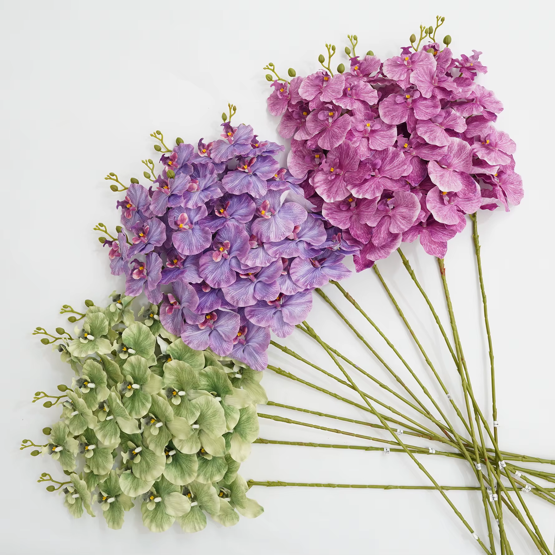 CHUXIN C4345 Bouquets d'orchidées artificielles à 9 têtes