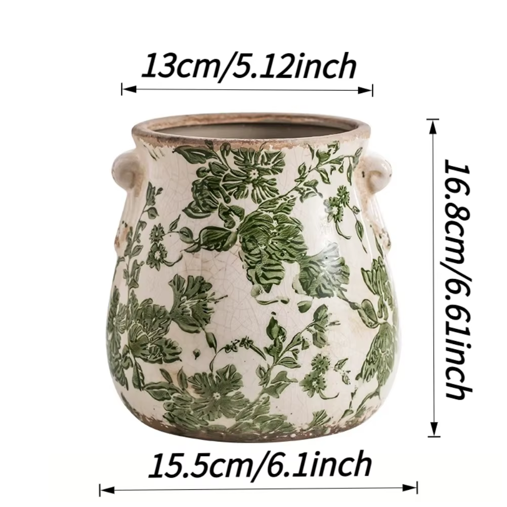 Pot de fleur en céramique Vintage