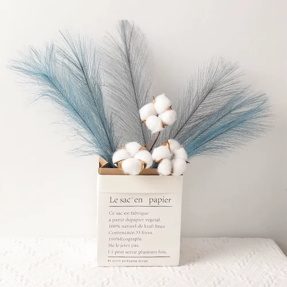 5/10/20 pièces moelleux Pampas herbe Boho décor fleur artificielle fausse plante roseau simulé fête mariage décoration de la maison 42CM
