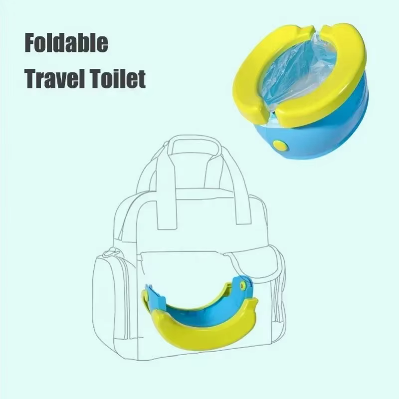 Pot de toilette portable pliable pour bébé, urinoir Squatty Potty pour enfants, siège de toilette pliable pour l'apprentissage de la propreté des enfants en voyage