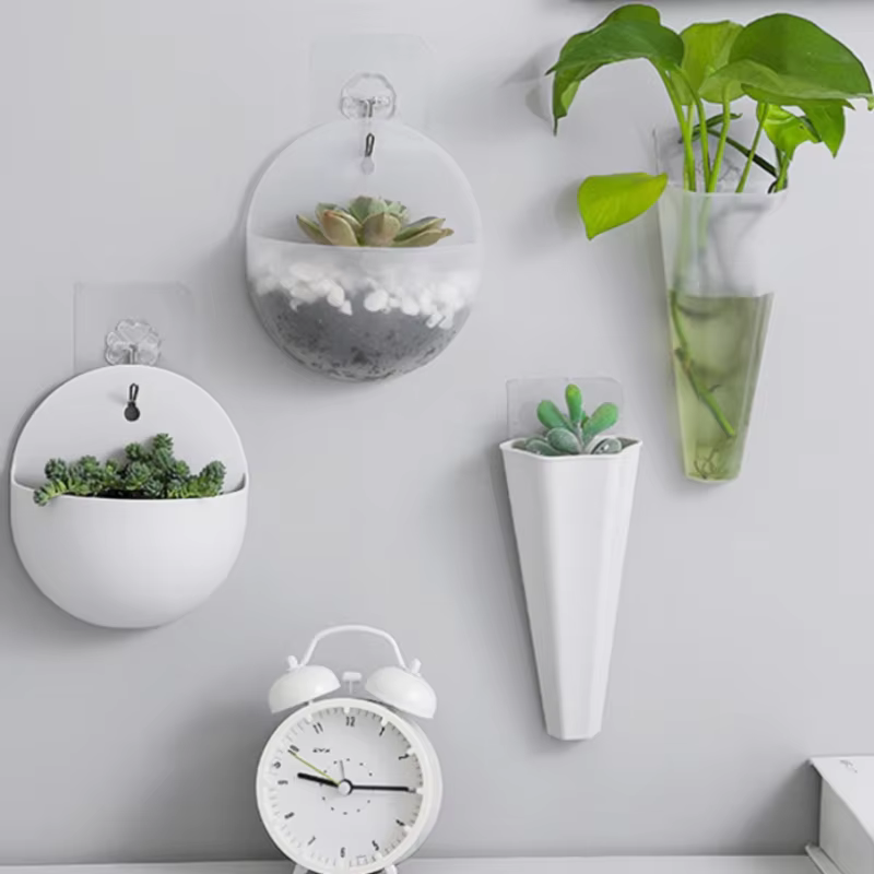 Pot de fleurs mural de style jardin