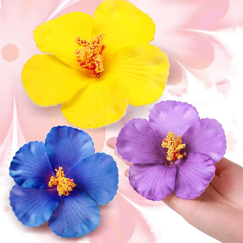 Fleurs artificielles d'hibiscus hawaïen