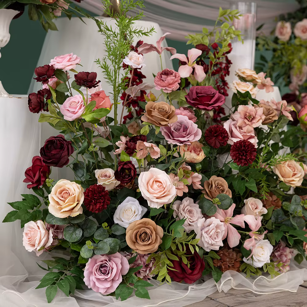 Arrangement de fleurs de pivoine