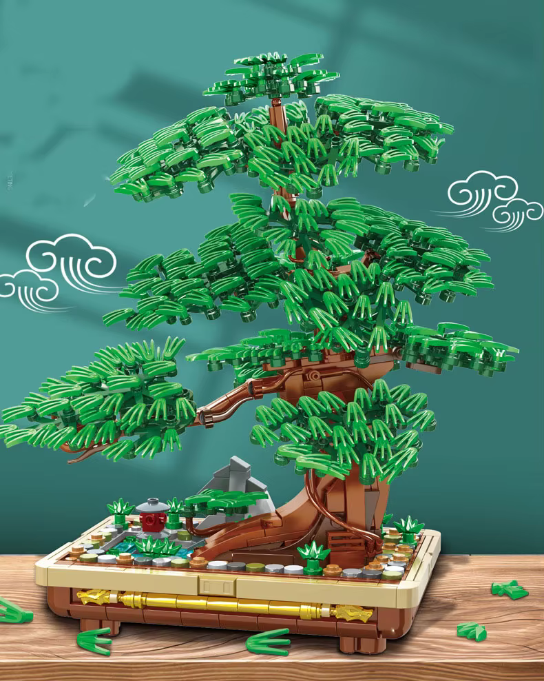 Mini plante en pot en forme de bonsaï