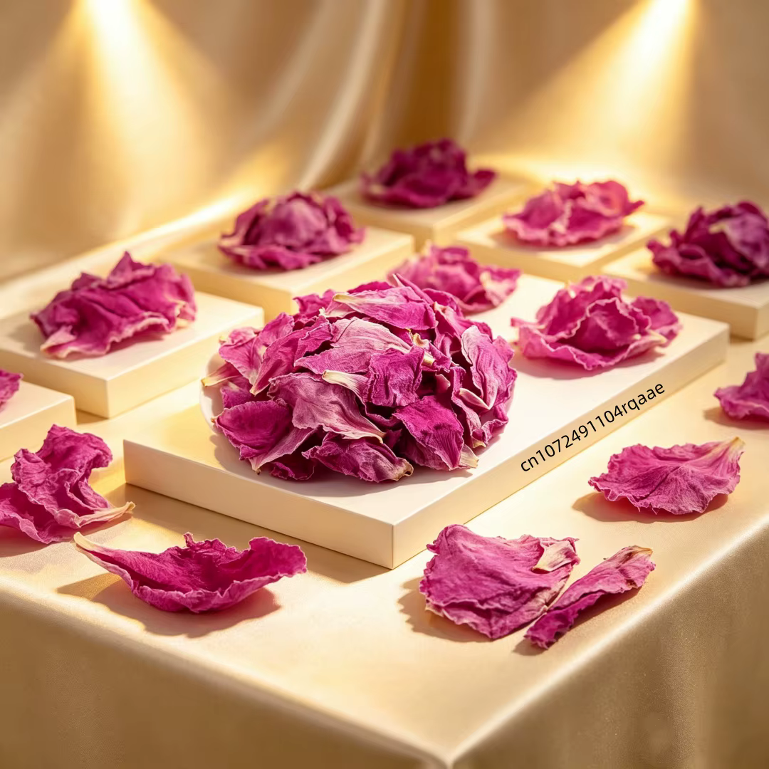 Pétales de rose et de pivoine séchés