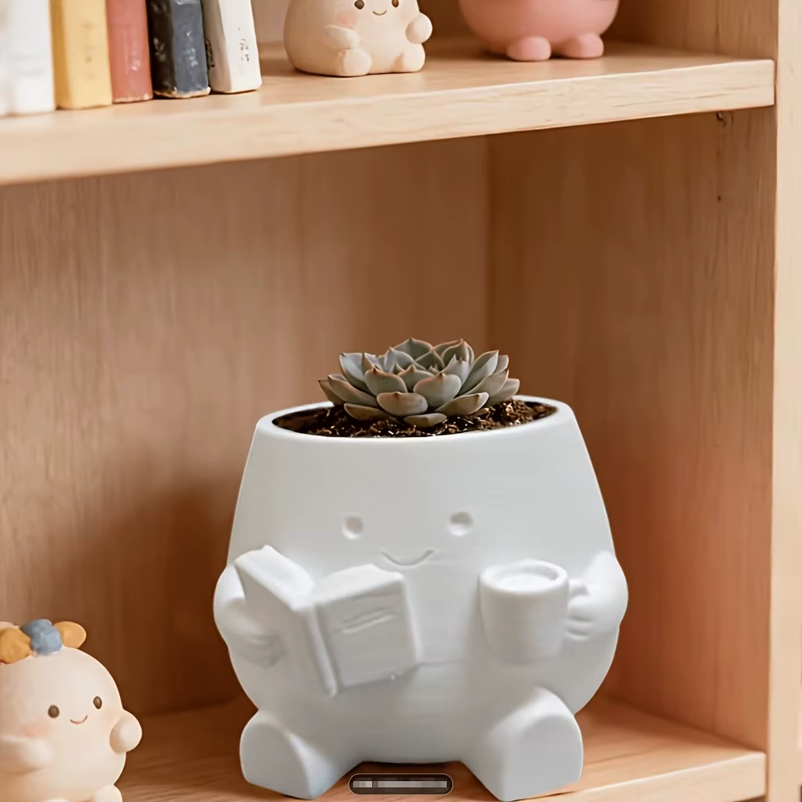 Ensemble de 4 pots de fleurs fonctionnels imprimés en 3D
