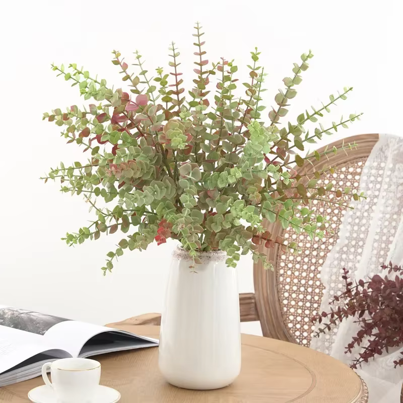 Aloès vert 10 pièces plante de Simulation en plastique Eucalyptus Milan herbe artificielle