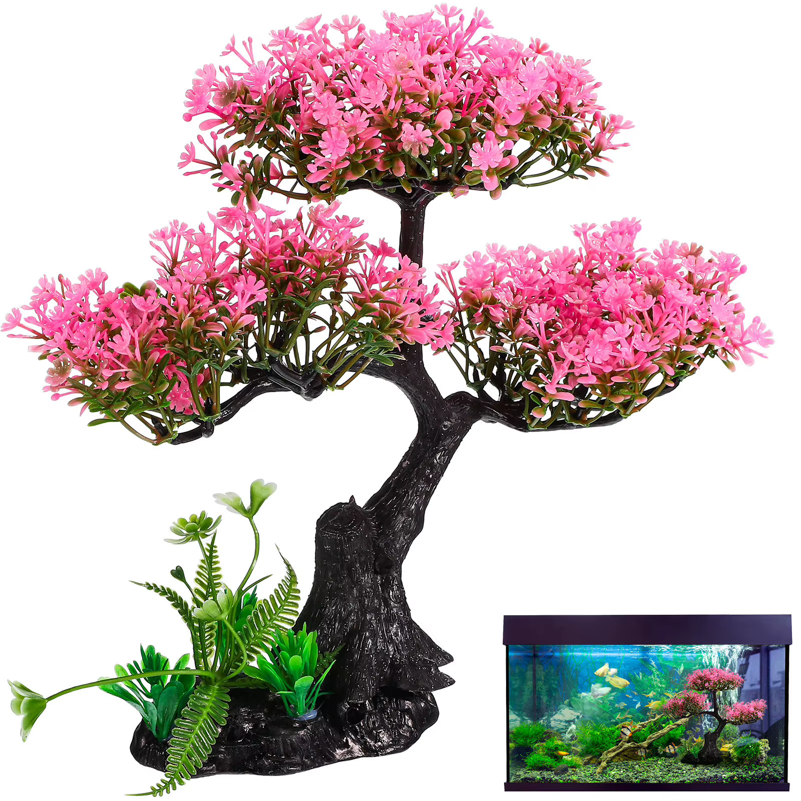 Plantes artificielles pour aquarium intérieur