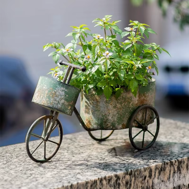 Jardinière de fleurs de vélo Vintage